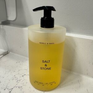 Salt & Stone Body Wash - Neroli & Basil with Pump